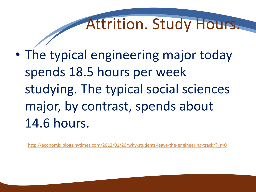 attrition study hours