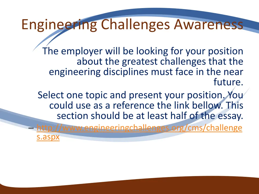 engineering challenges awareness