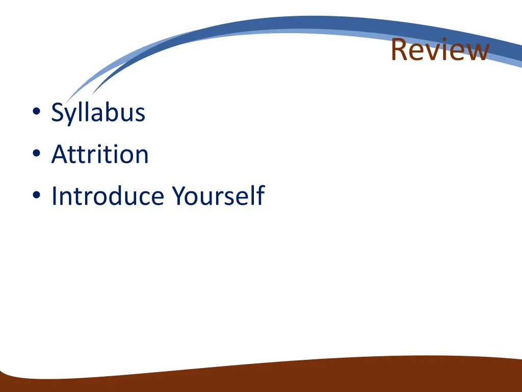 review