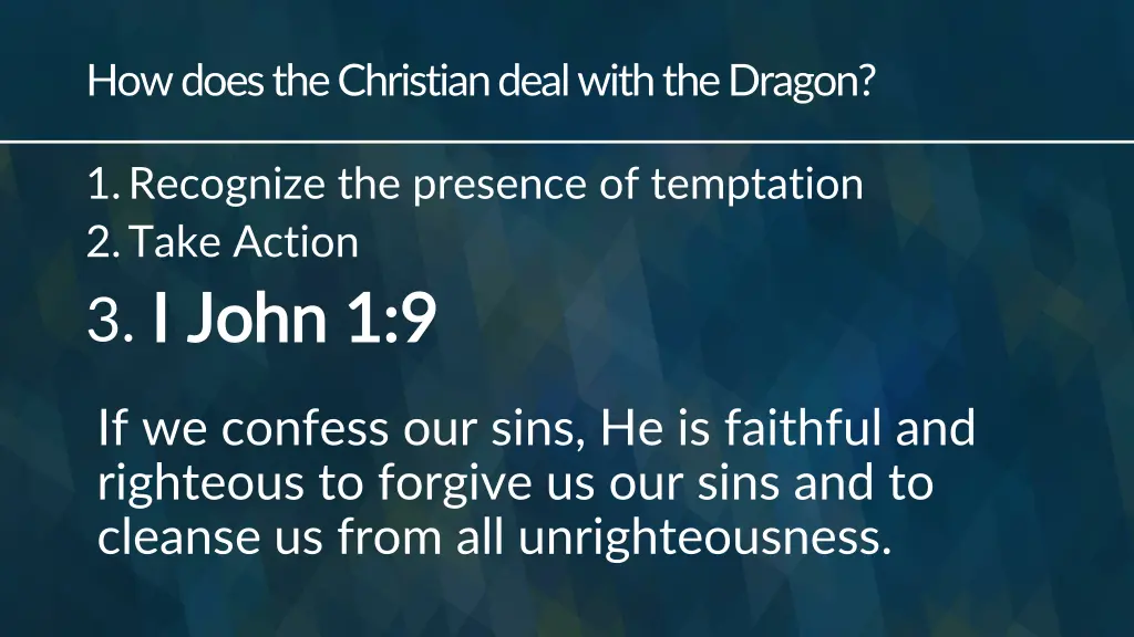 how does the christian deal with the dragon 2