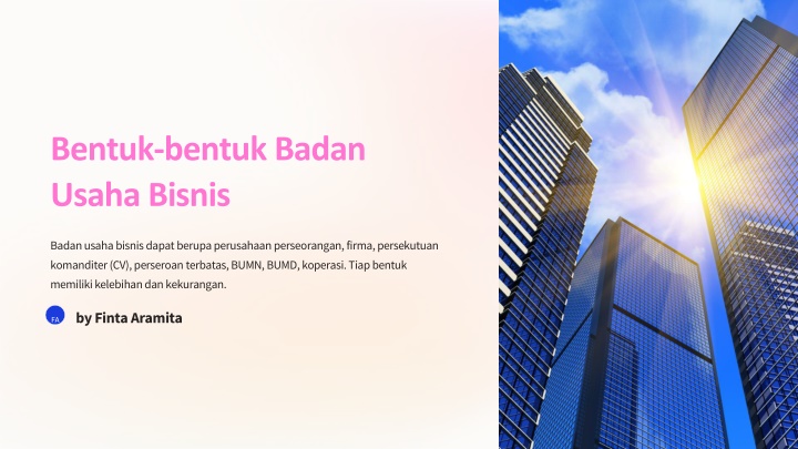 bentuk bentuk badan usaha bisnis