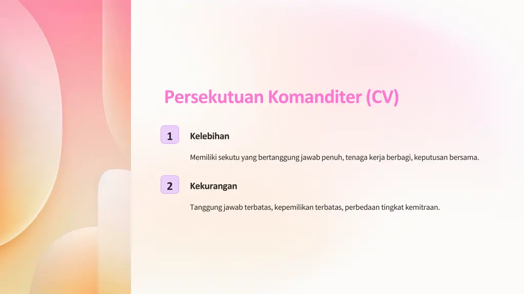 persekutuan komanditer cv