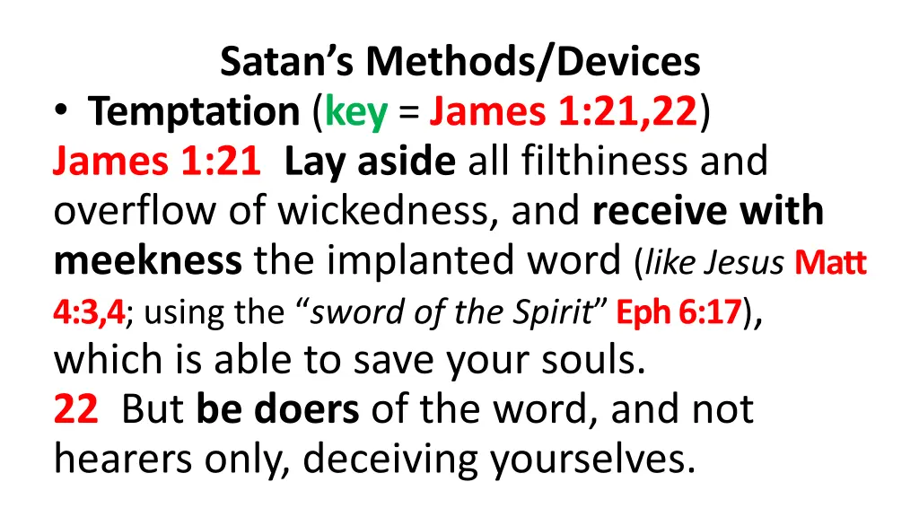 satan s methods devices temptation key james