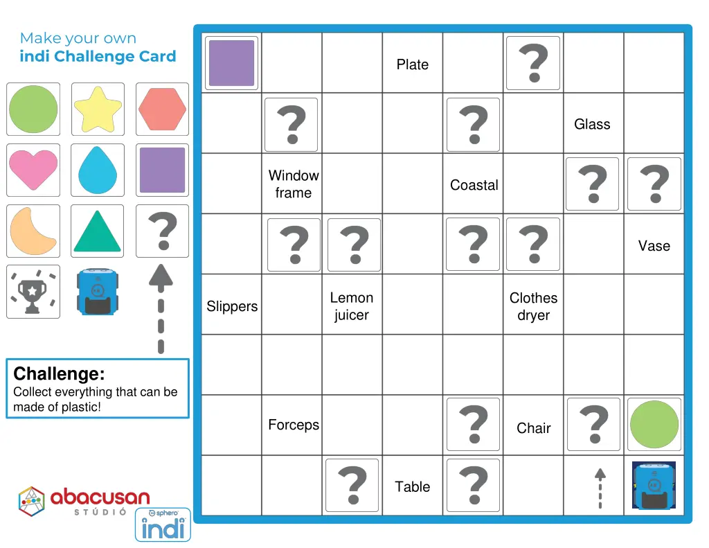 make your own indi challenge card 1