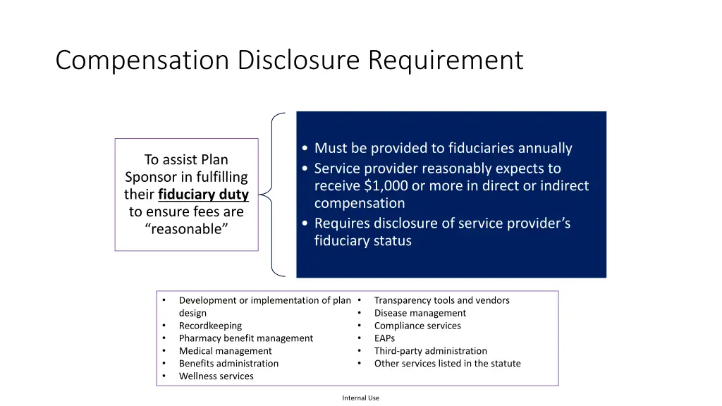 compensation disclosure requirement
