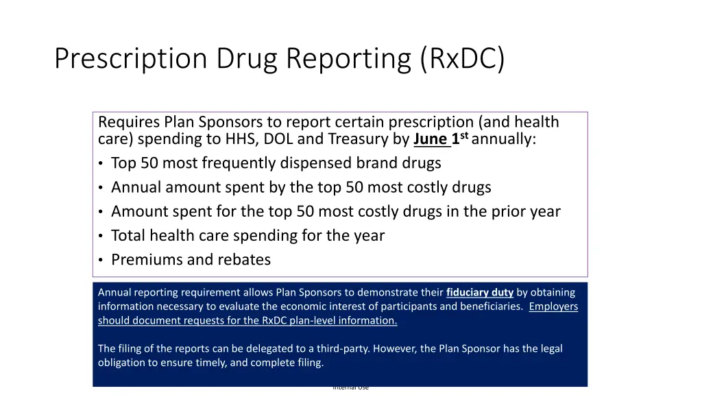 prescription drug reporting rxdc