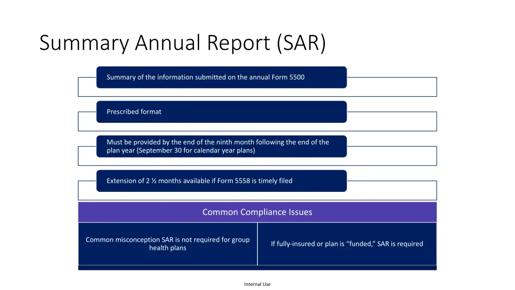 summary annual report sar