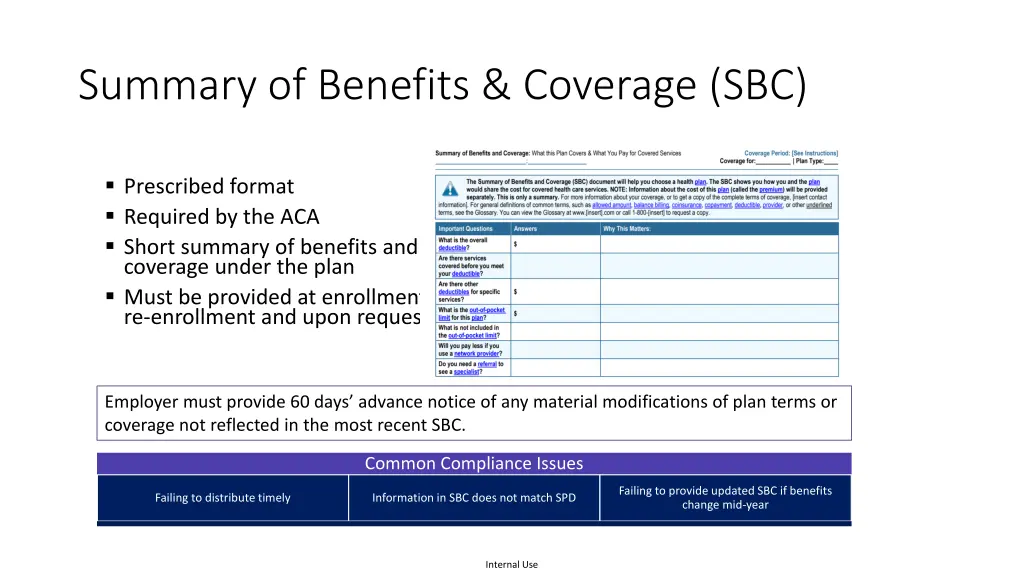 summary of benefits coverage sbc