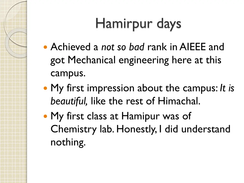 hamirpur days