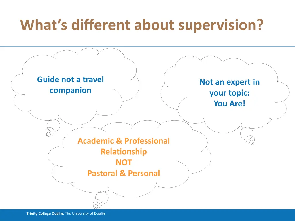what s different about supervision 1