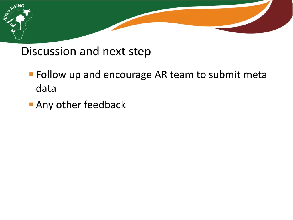 discussion and next step