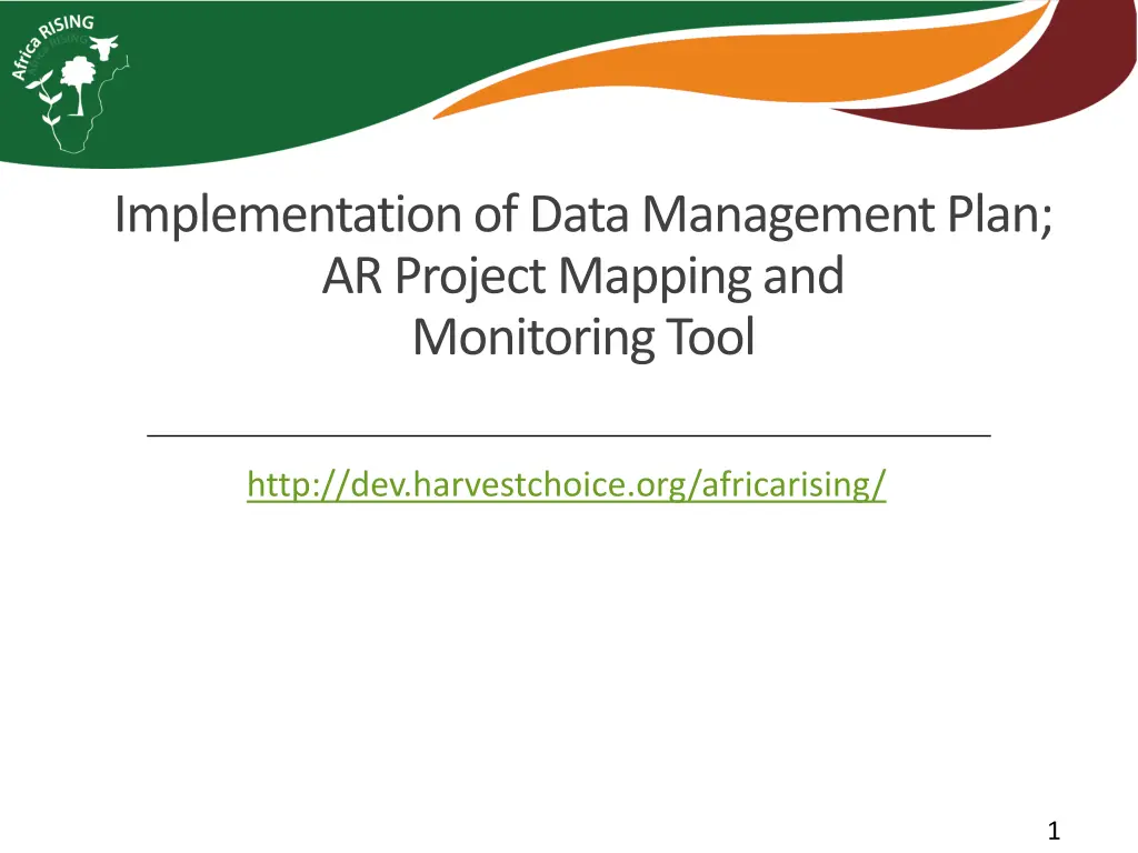 implementation of data management plan ar project