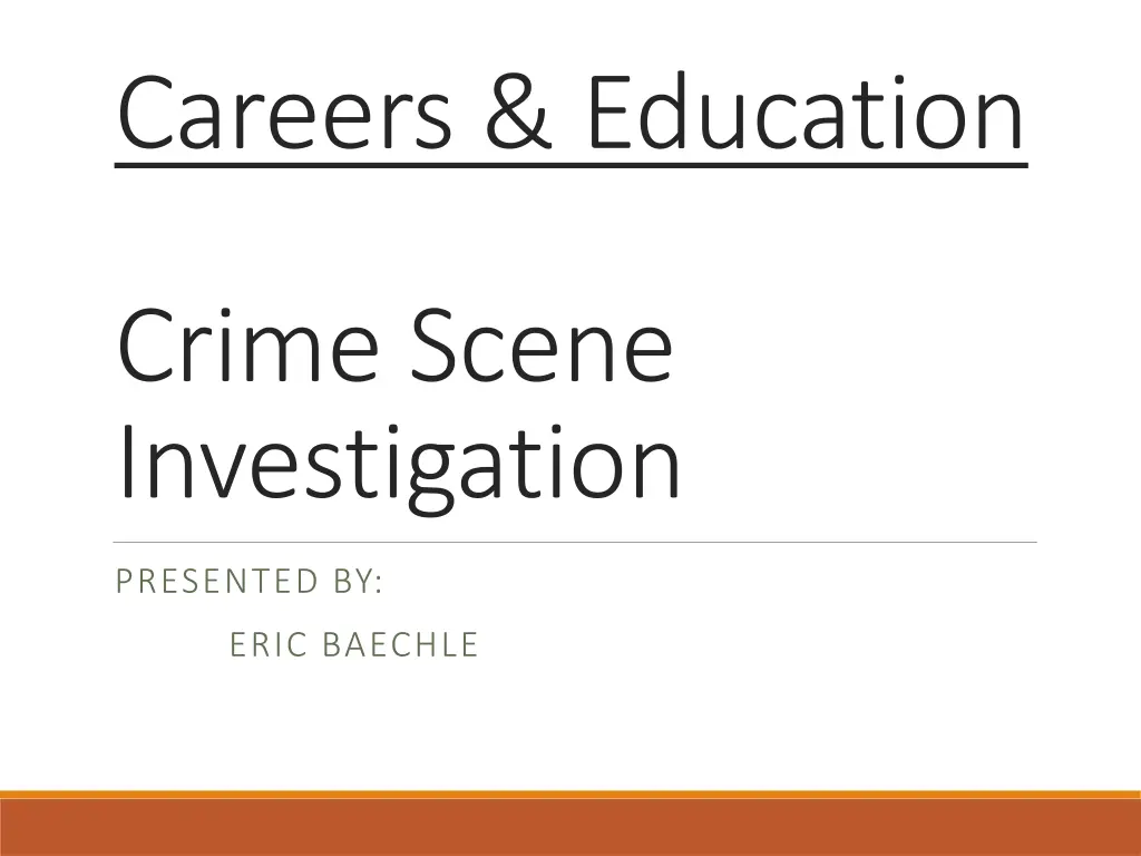 careers education