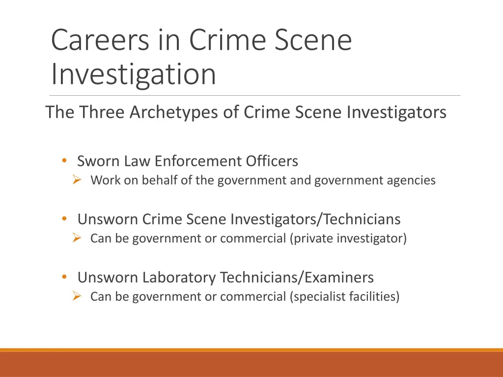 careers in crime scene investigation