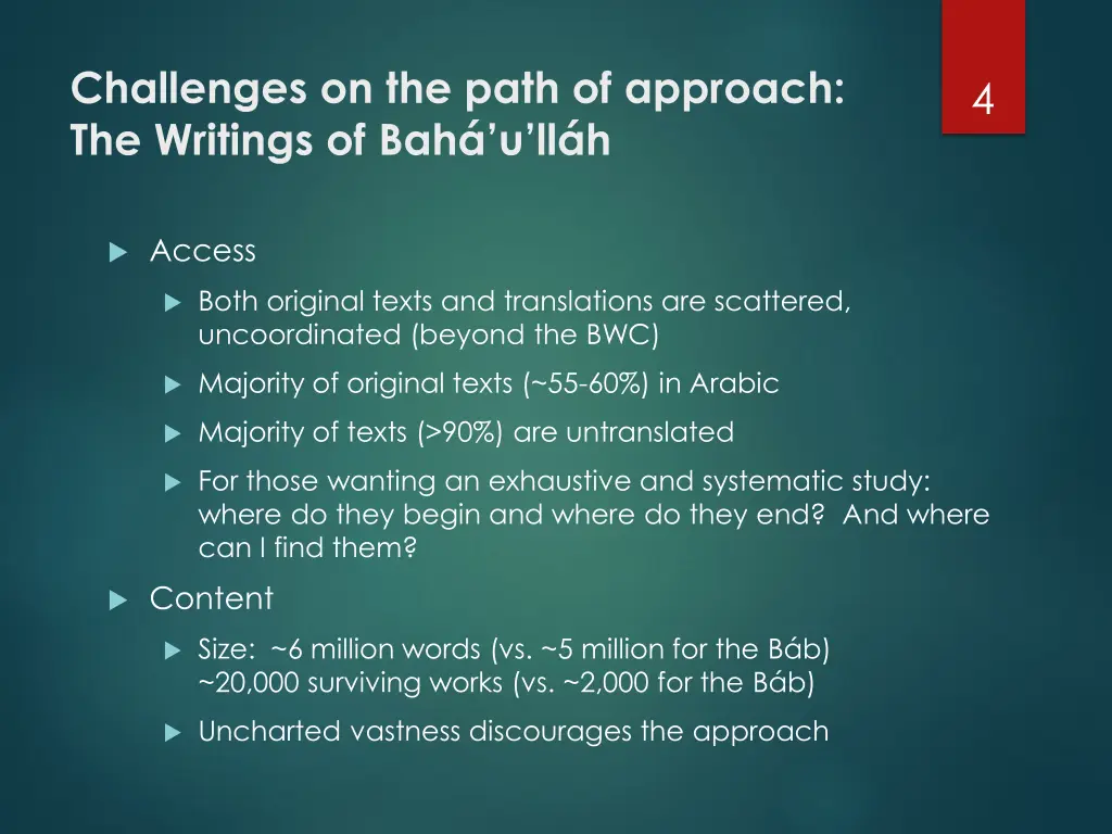 challenges on the path of approach the writings
