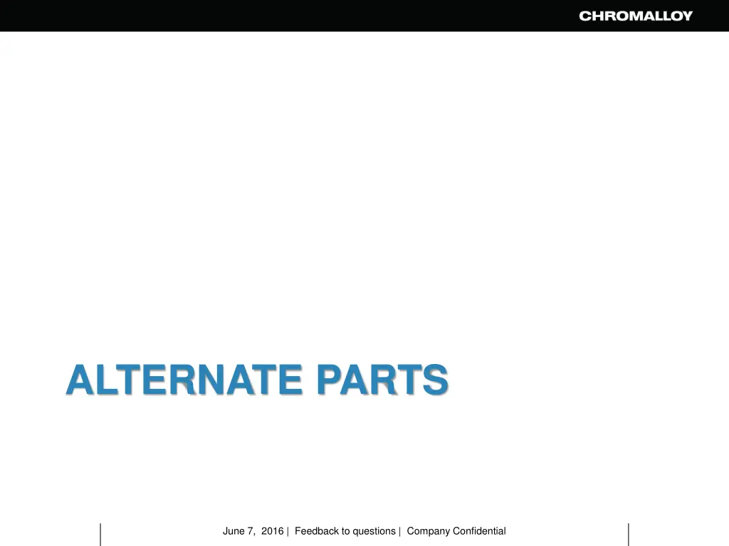 alternate parts