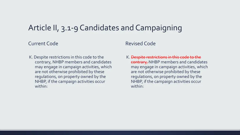 article ii 3 1 9 candidates and campaigning 2