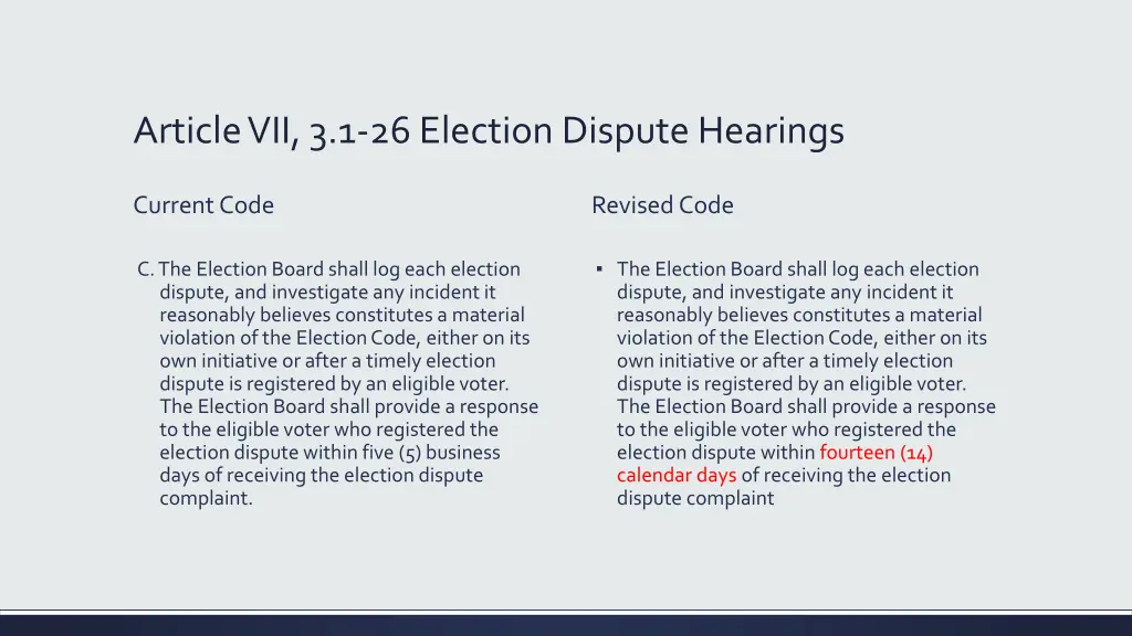 article vii 3 1 26 election dispute hearings