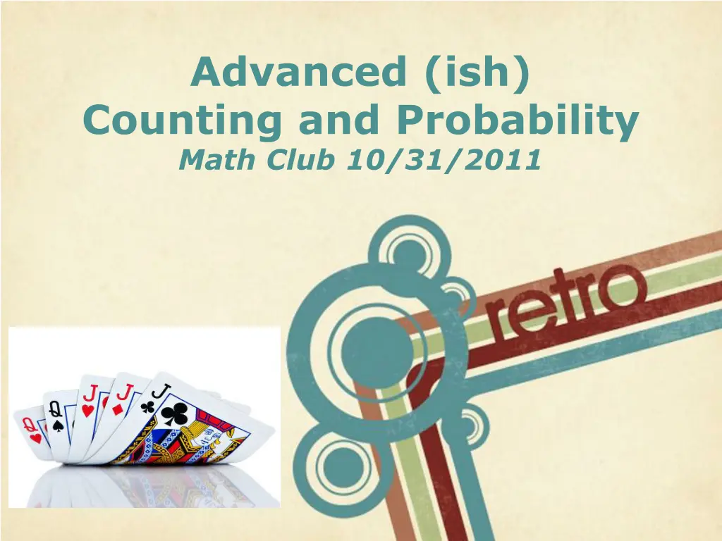 advanced ish counting and probability math club