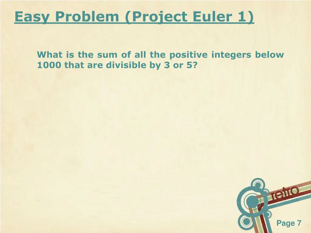 easy problem project euler 1