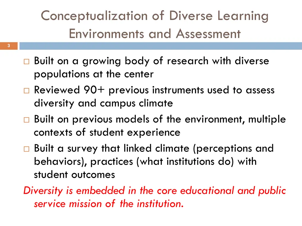 conceptualization of diverse learning
