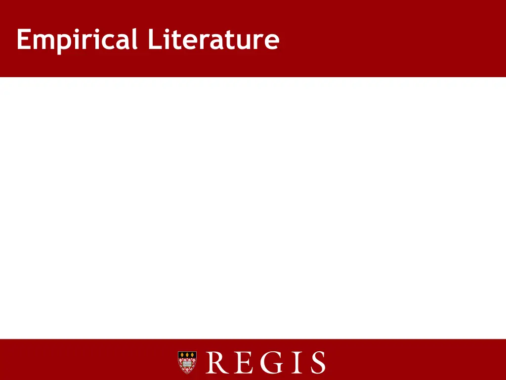 empirical literature