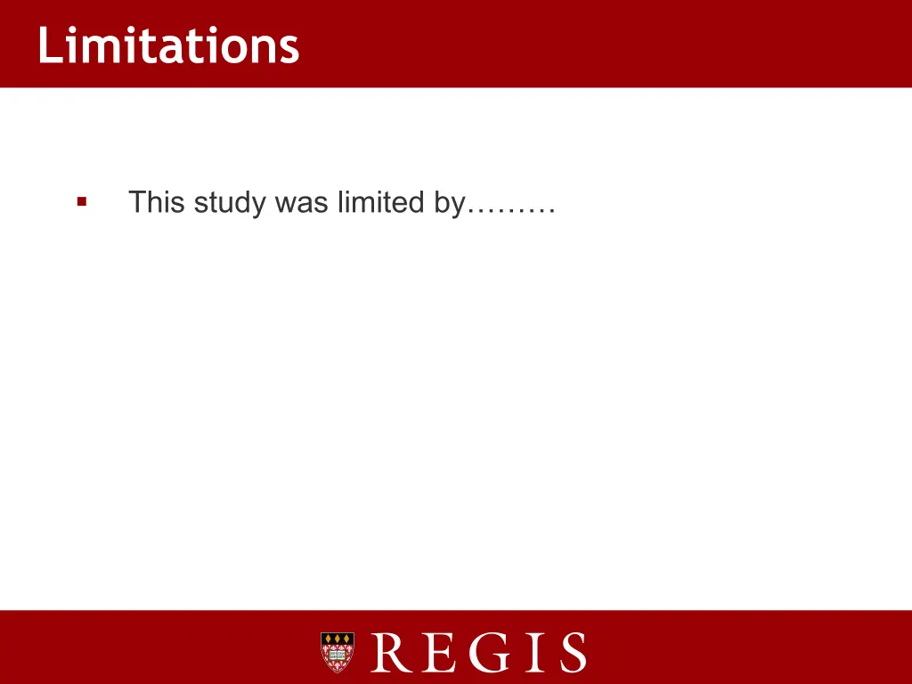 limitations