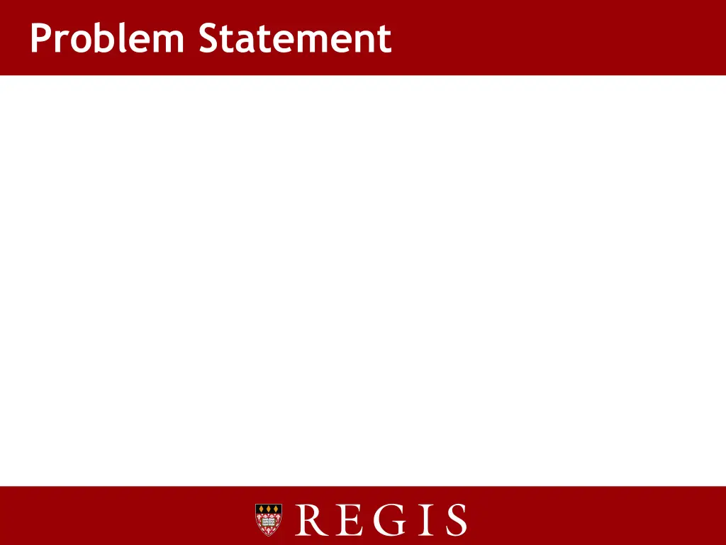 problem statement