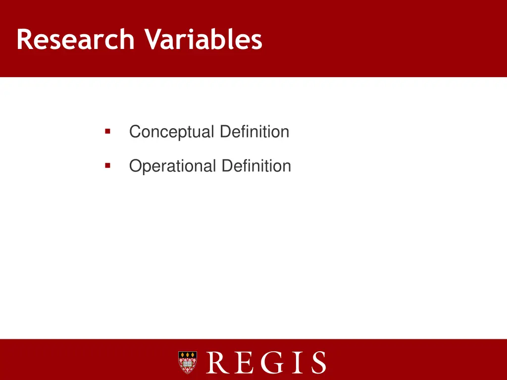 research variables