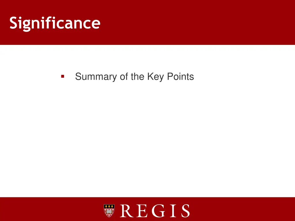 significance