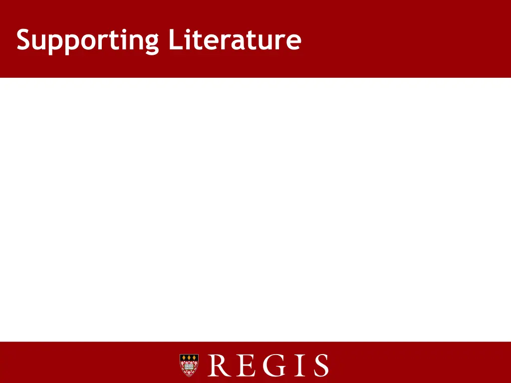 supporting literature