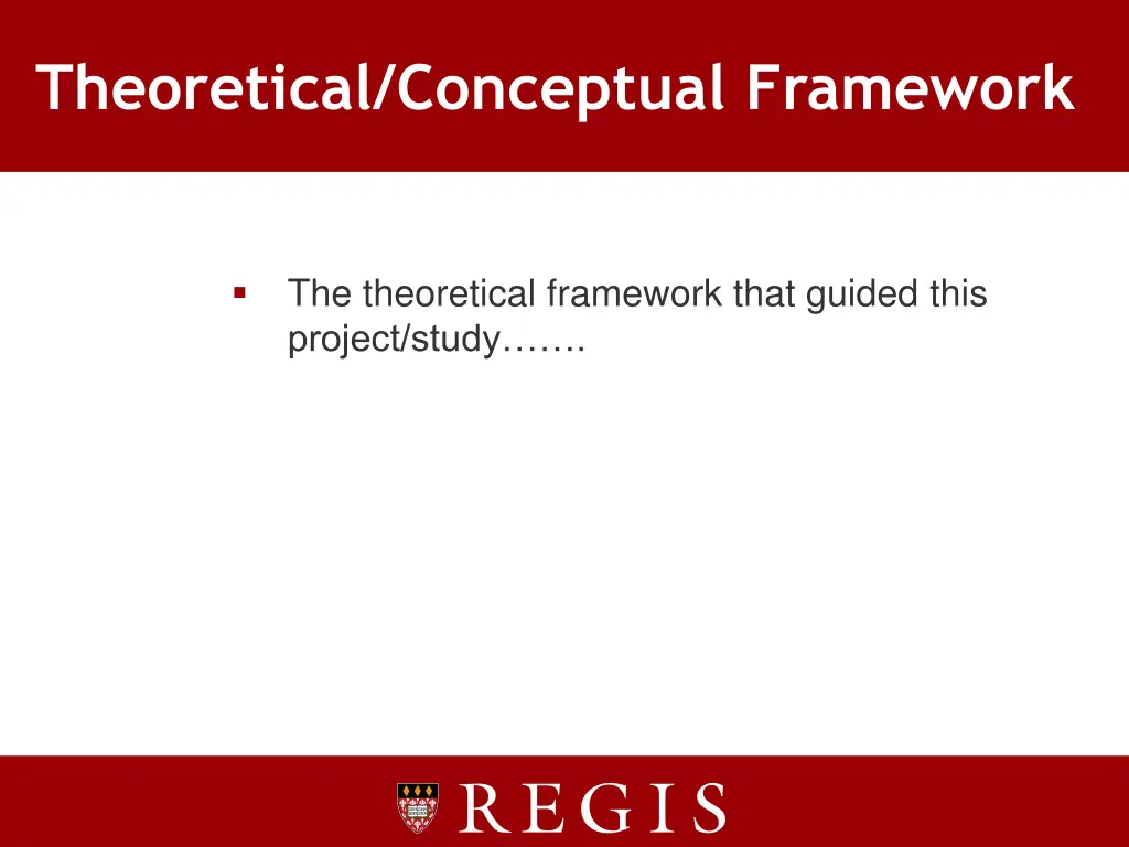 theoretical conceptual framework