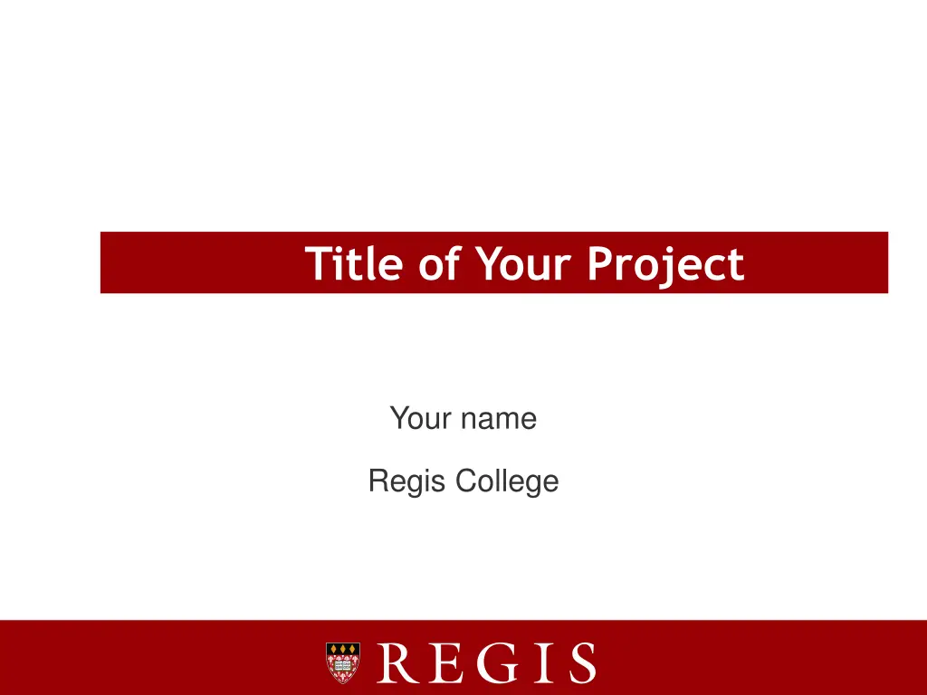 title of your project
