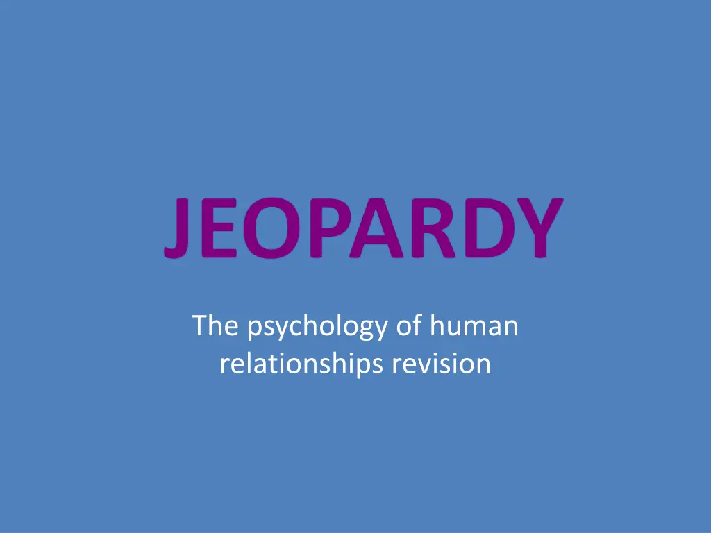 jeopardy