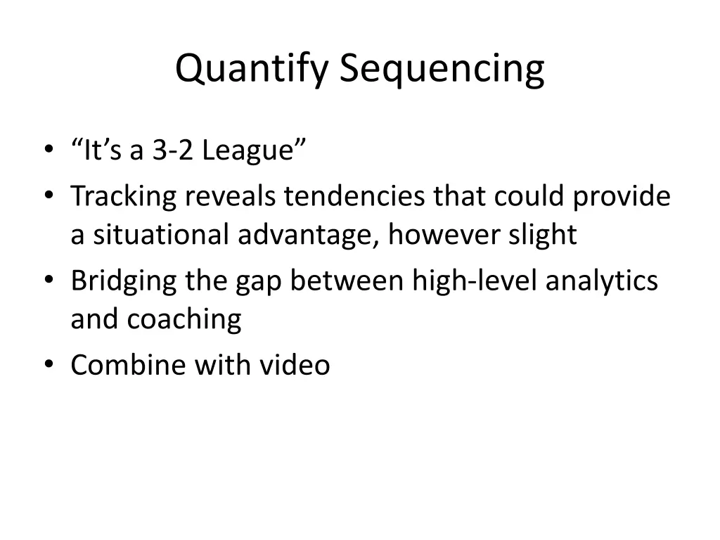 quantify sequencing