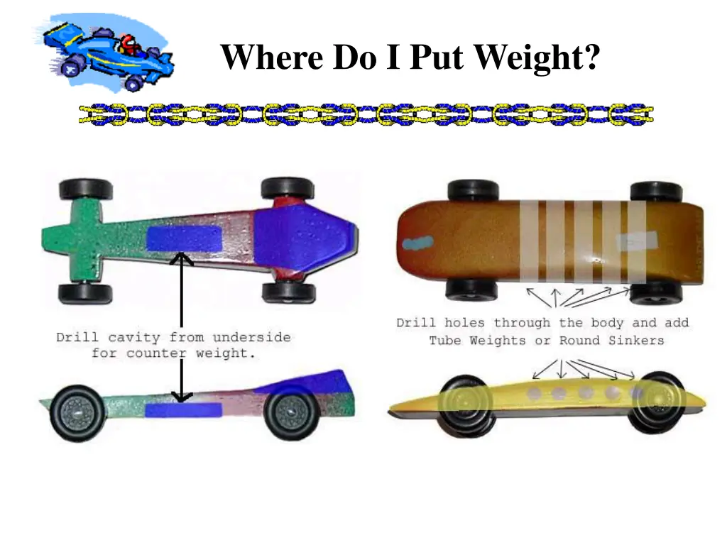 where do i put weight