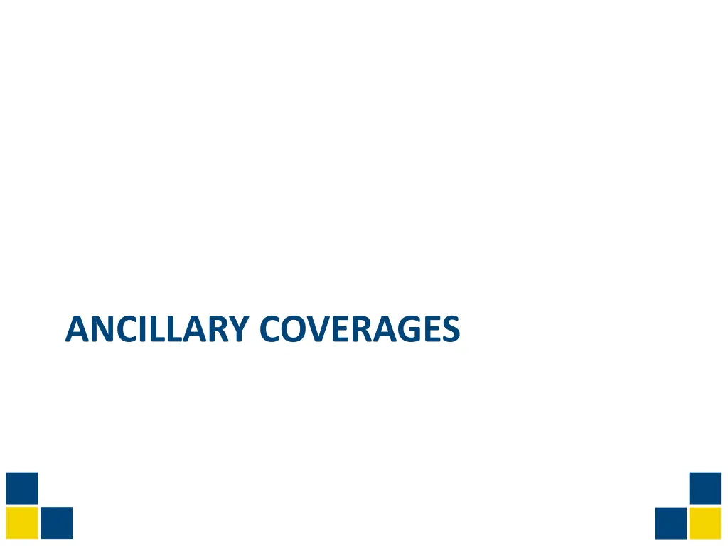 ancillary coverages