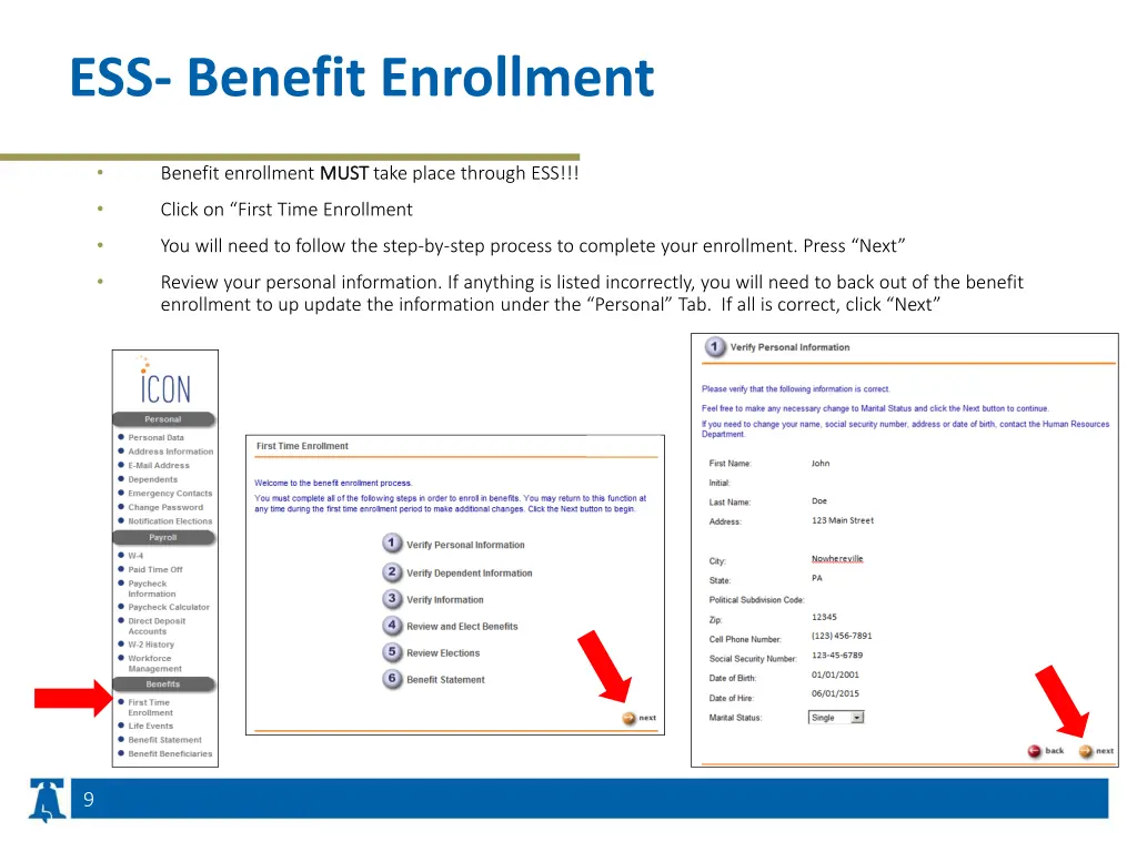 ess benefit enrollment