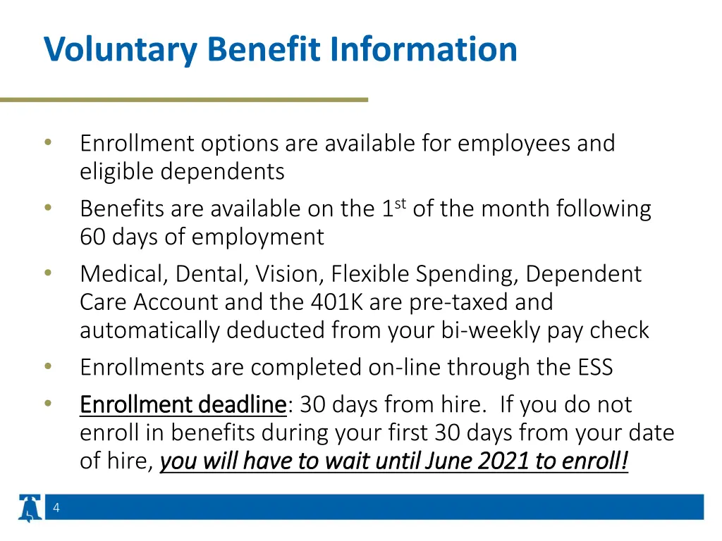 voluntary benefit information