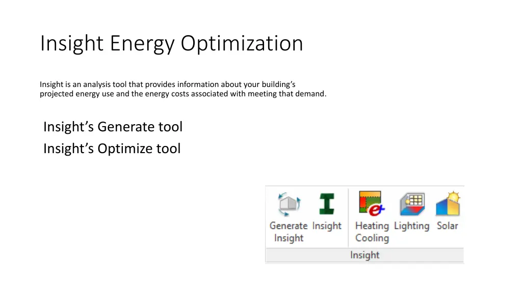 insight energy optimization