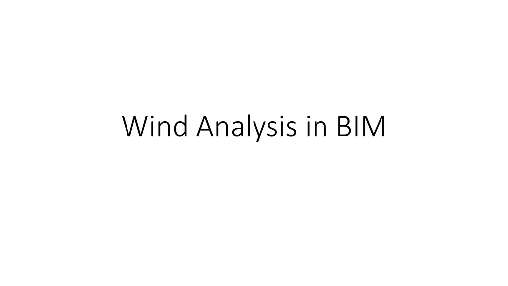 wind analysis in bim