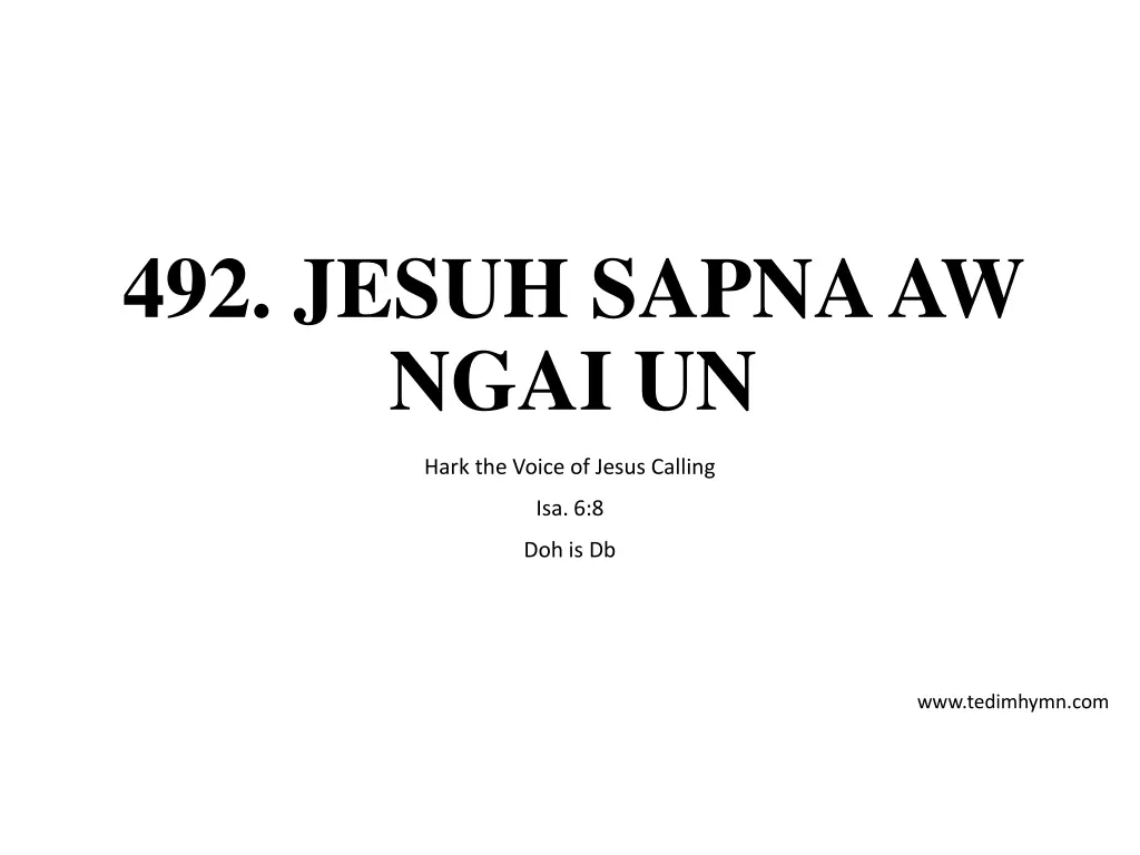 492 jesuh sapna aw ngai un