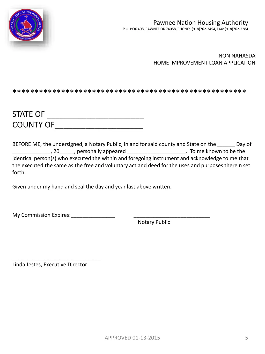 pawnee nation housing authority 4