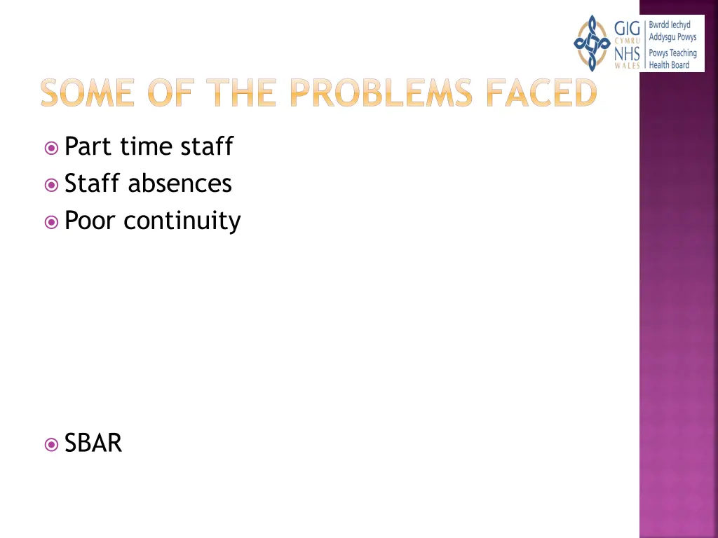 some of the problems faced