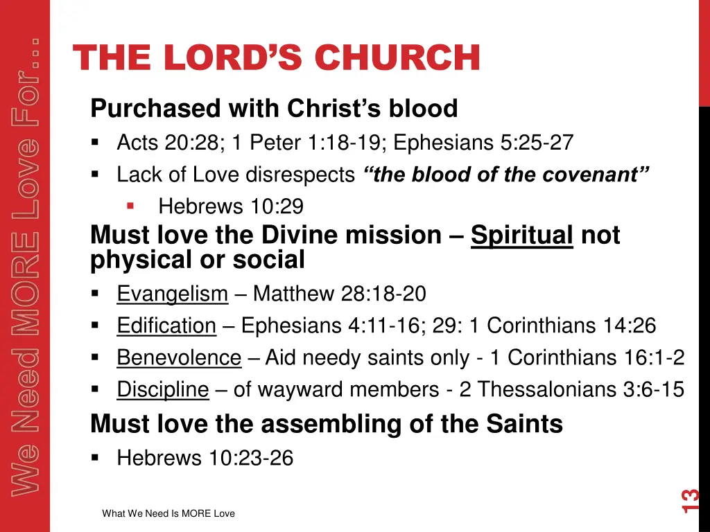the lord s church purchased with christ s blood