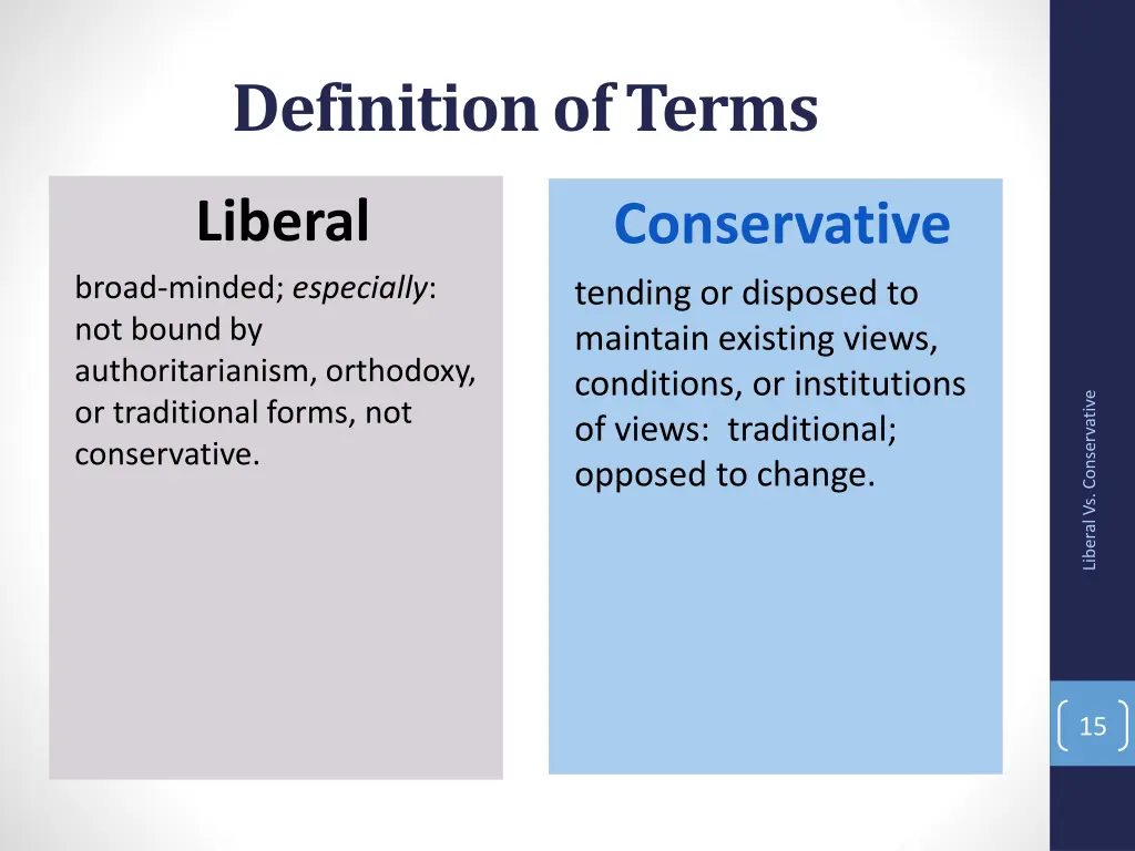 definition of terms