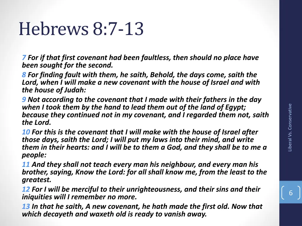 hebrews 8 7 13