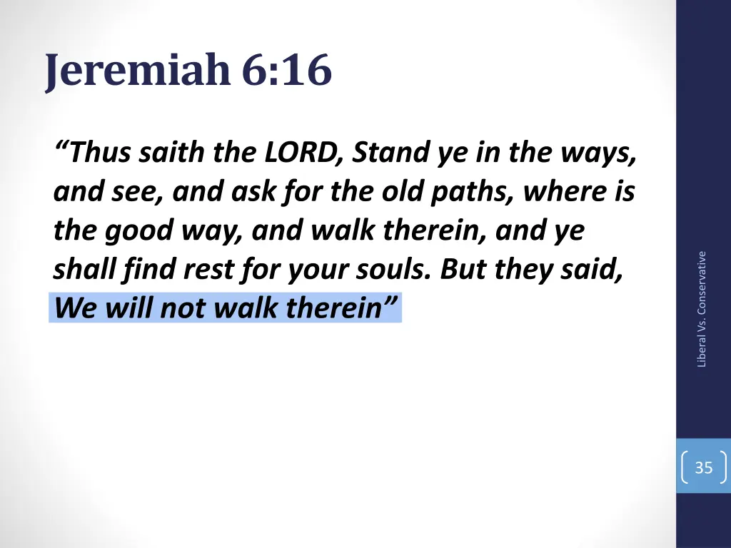 jeremiah 6 16