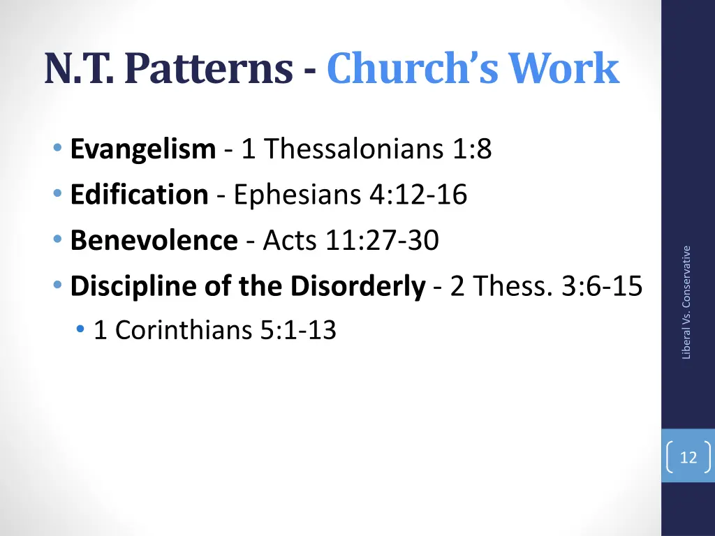n t patterns church s work