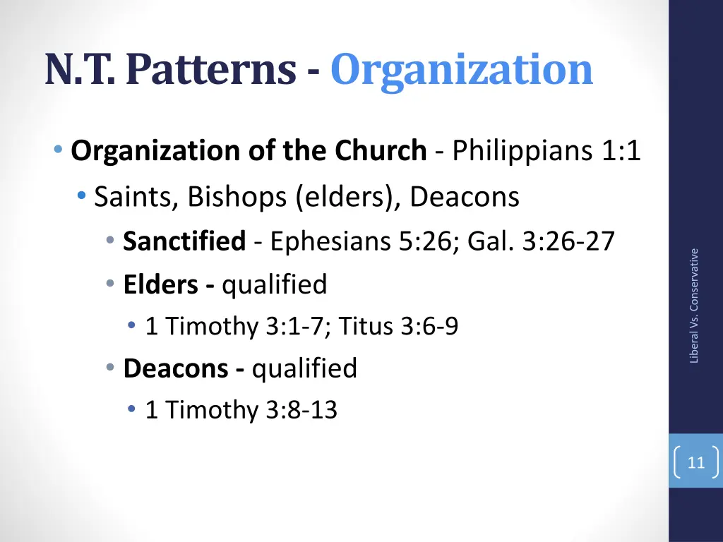 n t patterns organization